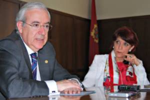 El presidente del Consejo de Cuentas con la alcaldesa de Astorga